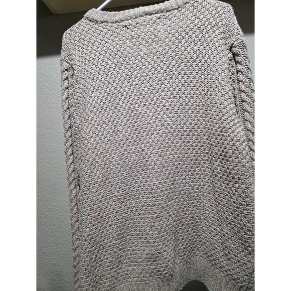 Scotch & Soda Tan Chunky Cableknit Fisherman Sweater Men's Large Pullover - Picture 5 of 7